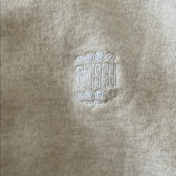 Stussy Cream Crew Neck Sweater Knit Classic - Picture 3 of 5